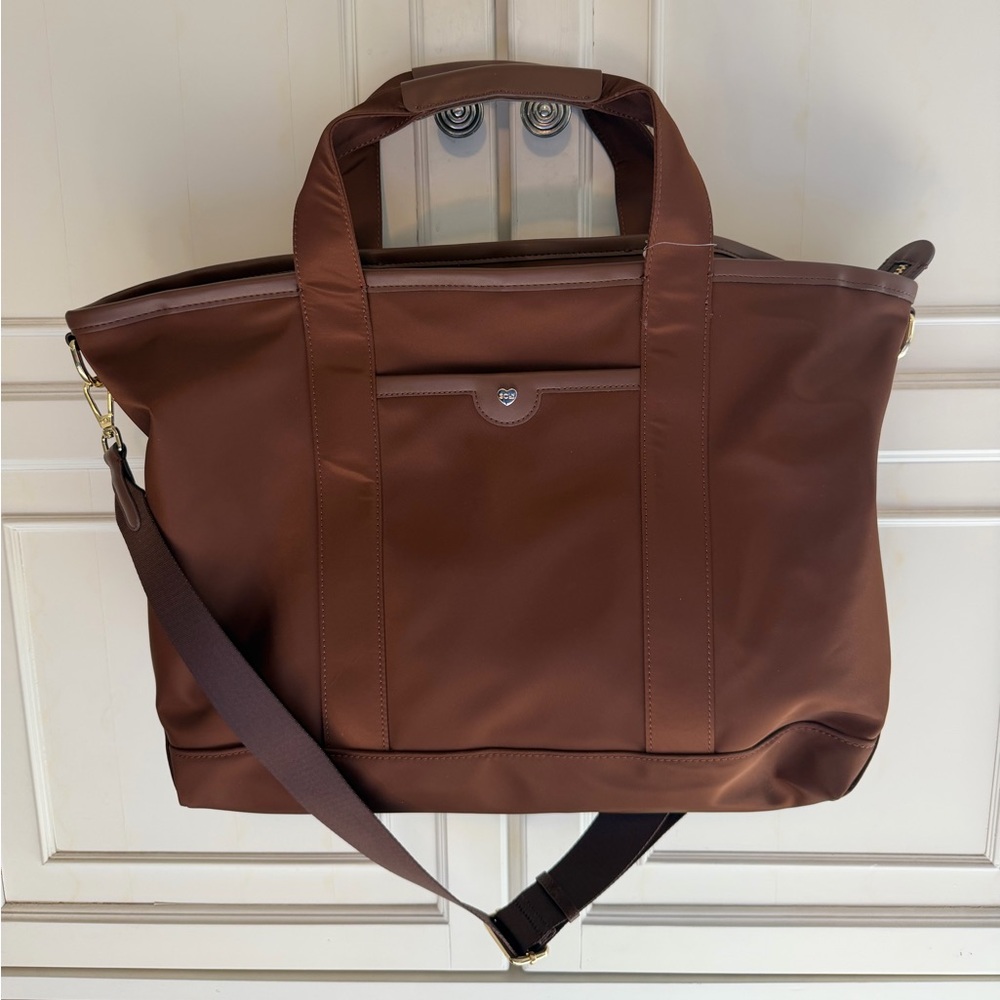 Stoney Clover Lane Espresso Nylon Pocket Convertible Tote - Picture 4 of 15